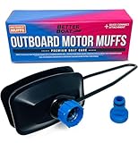 Boat Motor Muffs, Outboard and Inboard I/O Engine Flush Kit, Rectangle Muffs, Hose Adapter, for Marine Use and Winterizing, Boat Accessories