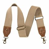 Nefelibata Handbag Strap, 2 Inch Crazy Horse Leather Wide Shoulder Strap, Adjustable Replacement, Retro Solid Colour Crossbody Bag Straps for Handbag, Crossbody Bags, Shoulder Bags