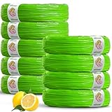 Nappy Bin Refills Bags 9 Pack (7M Each) Extra Thickness, Compatible with Tommee Tippee Nappy Bin Refills Simplee Sangenic & Twist & Click, Powerful Odor Lock Disposal Nappy Sacks, Lemon Scented