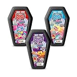 CRAZE MAGIC SLIME Glam Monstars Slayme - Slime Kit for Girls 3 Pack, Glitter Putty for Kids with Coffin Box, Sensory Toy and Mixable Toppings – Cute Girly Stuff