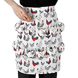 Egg Apron, Egg Collecting Apron with 12 Pockets for Adults, Adjustable Chicken Eggs Aprons for Collecting Chicken Duck Goose Eggs for Housewife Farmhouse Kitchen Restaurant Parent-Child Activities