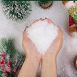 Yukiyi 100g Christmas Artificial Fake Snow Flakes Decorative Artificial Snowflakes Fake Decorative Snow Flakes Christmas Decoration Winter Decor Fake Snow Scene Decoration Christmas Tree Decorations