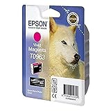 Epson T0963 Inkjet Cartridge UltraChrome K3 Page Life 865pp Vivid Magenta Ref T09634010, Genuine