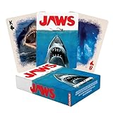 AQUARIUS Jaws Playing Cards - Jaws Themed Deck of Cards for Your Favorite Card Games - Officially Licensed Jaws Merchandise & Collectibles, 2.5 x 3.5