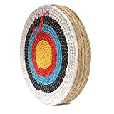 AUVIM Archery Targets for Backyard Hand-Made Straw Archery Target for Recurve Bow Compound Bow or Longbow 20 Inches Traditional Bow Arrow Target for Kids Youth Adult Archery Hunting Practice
