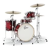Gretsch Drums CT1-J404-GCB Catalina Club 4 Piece Drum Shell Pack, Gloss Crimson Burst