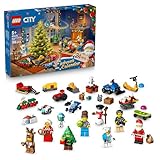 LEGO City Advent Calendar 2025 for 5+ Year Old Boys & Girls - Christmas Countdown Toy with 24 Surprises incl. a Train, Car & Tractor plus 7 Minifigures - Gift Idea - 60475