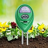 flintronic 3-in-1 Soil Moisture Meter,with pH, Light and Soil Moisture Meter for Indoor and Outdoor Vegetable Garden Lawn and More (No Batteries Required)