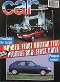 CAR magazine 03/1993 featuring Lamborghini Diablo, Toyota Supra, Porsche, Land Rover, Jeep