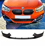Auto Perfectionists UK Front Spoiler Compatible With BMW 1 Series F20 F21 LCI 2015-2019 M Sport ABS Gloss Black