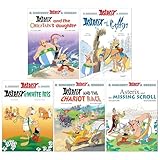 Asterix Series 8 by Jean Yves Ferri & Fabcaro 5 Books Collection Set: Book 36-40 (Asterix and Missing Scroll, Asterix and Chariot Race, Asterix and Chieftain's Daughter, Asterix and Griffin & 1 More)