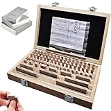 JXYQ 38 Pcs Metric Gauge Block Set, High Precision Steel Slip Gauge Blocks, Grade 0 1 for Caliper and Micrometer Measurement, Slip Inspection Tool 1.005 50mm