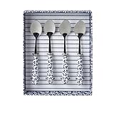 Laura Ashley Blueprint Collectables Gift Set of 3 Cheese Knives Plain and Candy Stripe Multi-material Composition (Teaspoon)