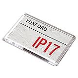 FRIDGE MAGNET - Yoxford IP17 - UK Postcode