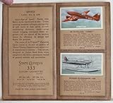 'Speed – Land, Sea & Air' (1935). Set of 50 Ardath cigarette cards in original album. Flying Scotsman; Rolls Royce; Maserati; Norton; Queen Mary; HMS Hood; Vickers Supermarine; Heinkel; Graf Zeppelin.