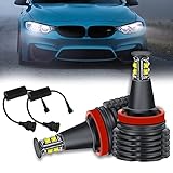 OPP ULITE Car Angle Eyes Bulb H8 40W Angel Eyes Headlight Halo Ring LED Marker Bulbs Canbus Error Free Xenon White for E92 E87 E82 E90 E93 E70 E71 (2 PCS)