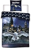 Harry Potter Duvet Cover, 140 x 200 cm Pillowcase, Hogwarts, 63 x 63 cm, 100% Polyester
