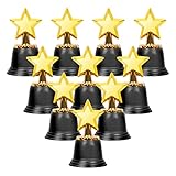 Mardatt 10Pcs Gold Star Trophy Awards, 4.5" Gold Award Trophies Awards Plastic Trophy Star Shaped Trophy Winner Trophy Cup Award for Party Favors Competitions Winning Prizes