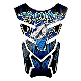 SHENGXIAOPENG Motorcycle Tank Pad 3D Protector Decal Stickers Compatible with Suzuki Bandit 600 650 1200 1250 T (Color : Blue)