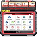 LAUNCH X431 Pro Elite Diagnostic Tool, Bi-Directional OBD2 Scanner, ECU Online Coding, Full System, 38+ Resets Services, CANFD&DOIP, FCA, with 2 Years Update, 2025 Model