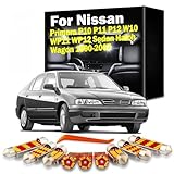BRDCVGQP LED Interior Map Dome Light Kit, For Nissan Primera P10 P11 P12 W10 WP11 WP12 Sedan Hatch Wagon 1990-2006 2007 Car Led Lamps