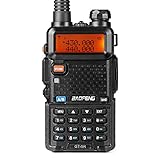 BAOFENG GT-5R Dual Band Walkie Talkie Upgraded LEGAL Two Way Radio for Adults, 144-146/430-440MHz Long Range Handheld Amateur Radio with 128 Channels, 1800mAh Battery, Headset, CHIRP Compatible