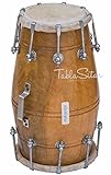 Maharaja Musicals Dholak Drum, Mango Wood, Bolt-tuned, Padded Bag, Spanner, Dholki Musical Instrument (PDI-104)