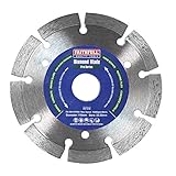 Faithfull FAIDB115PRO Paving Slab, Concrete, Brick, Kerb Stone Professional Diamond Cutting Blades 115mm (4.5in)