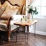 WELLAND Cedar Live Edge Small Coffee Table 30.5" W x 17" D x 20.5" H for Living Room, Home Office