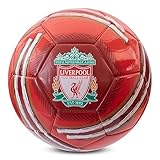 Hy-Pro Officially Licensed Liverpool F.C. Cyclone Football | Size 5, Training, Match, Merchandise, Collectible For Kids and Adults, Red/White
