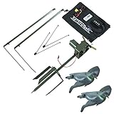 NITEHAWK Heavy Duty Pigeon Magnet 2 Arm Rotary Machine Kit Includes Speed Controller, Remote, Decoys, Wing Spreaders, Carry Bag