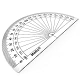 Helix 10cm 180 Degree Clear Protractor H01010