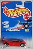 Hot Wheels RED AVUS Quattro #453 7 Spoke Wheels Coolest to Collect Card