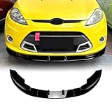 Front Bumper Spoiler Lip Splitter Kit For Ford Fiesta MK7 2008-2012 2009 Black