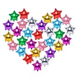 Zhiheng (Pack of 20) Assorted Color 5 Star Helium Foil Balloons for Wedding Birthday Anniversary Graduation Party Decoration (10 Inch)