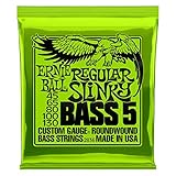 Ernie Ball Regular Slinky 5-String Nickel Wound Electric Bass Strings - 45-130 Gauge