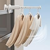 AISIR Portable Clothes Airer Clothes Drying Rack for Travel Clothes Hanger 5 Holes Small Extendable Laundry Drying Rack Indoor and Outdoor