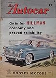 Autocar magazine 28 February 1958 featuring Austin Gipsy, Hillman Husky road test