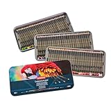 Derwent Chromaflow Pencils, Set of 150 in Tin, 3.5mm Round Core, Premium Core Strength, Blendable with Smooth Texture, Ideal for Drawing, Colouring & Layering, Professional Quality, 2306263