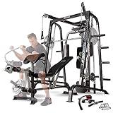 Marcy MD-9010G Home Gym Smith Machine with Weight Bench