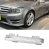 Left Right LED Daytime Running Lights DRL Fog Lamp Compatible with Mercedes C E SLK Class W204 S204 C180 C200 C220 C250 C300 C320 2007-2014 (Left)