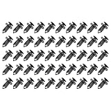 YINETTECH 50 x Grey Longer Trim Panel Fixing Lining Clips Carpet Compatible with Transporter T4 T5