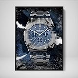 DEVICI Audemars Píguet Royal Oak Chronograph inspired Framed Audemars Píguet Canvas Art - Framed Motivational Wall Art Audemars Píguet Watches For Men Framed Art Posters & Prints