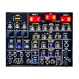 Torquino Flight Simulator Cockpit Panels, A107 A32X Simulator Overhead Panel for MSFS 2020/2024- Compatible with Multiple Aircraft Types, Flight Sim Accessories with Adjustable Backlight