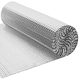 BLOSTM Foil Insulation Roll 10m x 60cm - Radiator Reflector Panels for Floor, Ceiling, Roof, Wall Insulation - 3-in-1 Reflective Foil Insulation Roll - Heat & Vapour Barrier Saves Energy