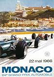 Metal Sign Vintage Grand Prix Classic F1 Retro Poster - Monaco 1966 - A4