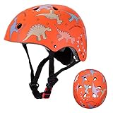 Kids Bike Helmet for 2-8 Years Old Toddler Cycle Helmet Multi-Sport Lightweight Helmet Safety Protection Gear, Gifts for Boys Girls (Orange)