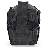 Open-Top Hinged Handcuff Holster Pouch,Handcuff Case Fit Asp/Law Enforcement Chain Cuff Holder/Folding Rigid Handcuff,Compatible MOLLE/Various Work Belts