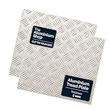 Aluminium Checker Chequer Tread Plate 2mm Thick Many Sizes Gym Trailer Horse Box (200mm x 400mm)