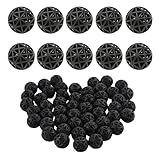 RUIENGCOMM 100 Pcs Bio Porous Filter with Cotton Aquarium Fish Tank Bio Balls Filter Bio Balls Filter Water Filter Material Bio Media Bio Balls for Fish Tank Pond Aquarium Waterfall Fountain